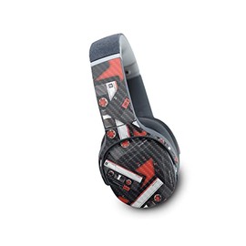 MightySkins Carbon Fiber Skin Compatible with Skullcandy Crusher Evo Wireless - Mixtape | Protective, Durable Textured Carbon Fiber Finish | Easy to Apply | Made in The USA