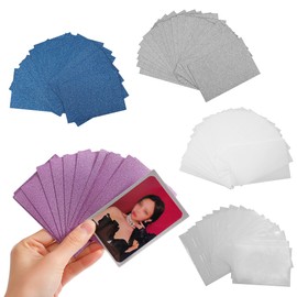 100 Glitters Kpop Photocard Sleeves Trading Card Shield Cover Board Game Card Film Transparent Protective Sleeves for Photo 61x91mm