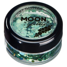 Moon Glitter Iridescent Piece Glitter – 100% Cosmetic Glitter for Face, Body, Nails, Hair and Lips – 3 g