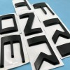 Unbranded Matte Black Raised Rear Tailgate Insert Letters for 2022-2024