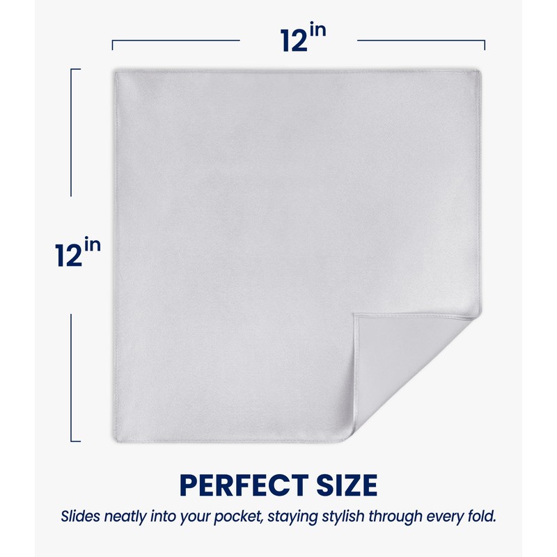 Selected Hanky Satin Pocket Square for Men Solid Color