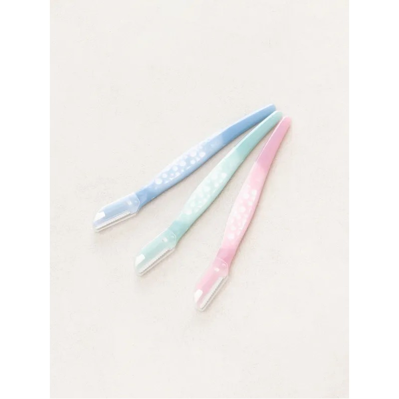 DAISO Kaijirushi Women's CAN Eyebrow Razor 3-Pack
