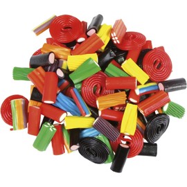 Wonder Colourful Liquorice Mix 500g (Re-Sealable Bag) by Jo-Lo - Strawberry Red Liquorice, Fruit Blue Licorice and a great selection of rainbow colours -