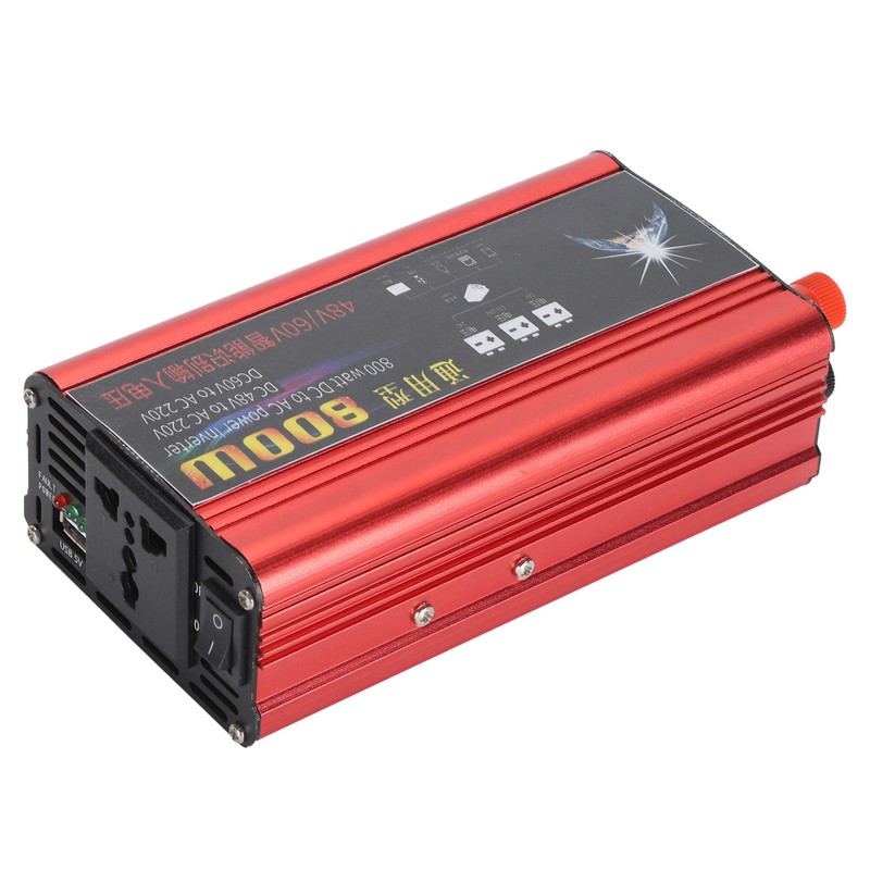 800W Solar Car Power Inverter DC48V 60V To AC220V Power