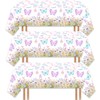 LetDec 6 Pack Butterfly Tablecloth Birthday Party Decorations for Spring