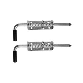 Gal Industrial Gate Bolt with Spring Latch Galvanised Door Bolt 220 mm Base Slider Pack of 2