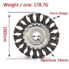 Twist Knot Wire Wheel 125mm x 22mm Round Angle Grinder