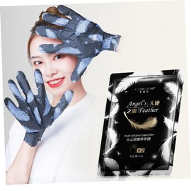 FOMIYES Hand Mask Gloves Exfoliating Cuticle Remover Volcanic Mud Spa Mask for Dry Skin Hands Peeling Gloves