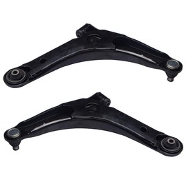 AUQDD 10Pc Front End Kit Fit For 2008-17 Mi-tsubishi Lancer (No Evo), 07-20 Outlander, 2 Lower Control Arm w/Ball Joint 2 Sway Bar Link 4 Outer Inner Tie Rod End (# K620548 K750385 EV800638 ES800471)