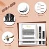 QUEWEL Lash Clusters Kit, 240 Pcs Lash Clusters 30D+40D DIY