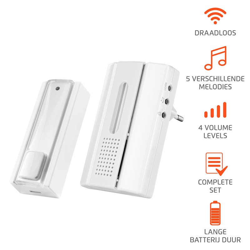 Trust WiFi Smart Home ACDB-7000AC Wireless Doorbell with Plugin Chime