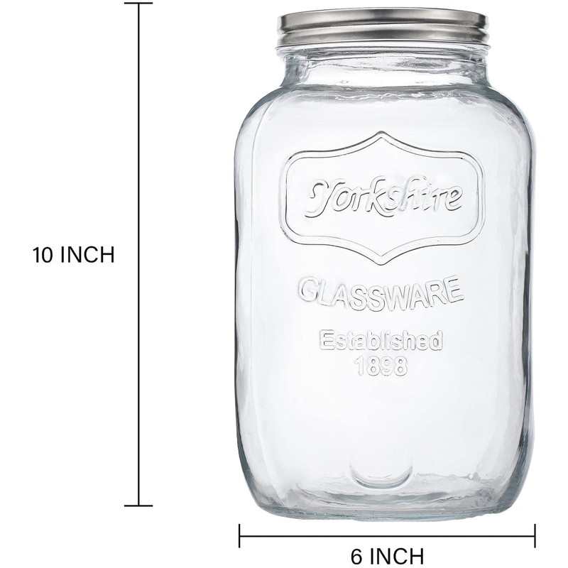 CATPOWER 1 Gallon Large Glass Jar With Mouth Canning Jar