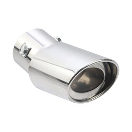 Nicerity Stainless Steel Car Exhaust Tip,Car Decoration Chrome-Plated Finish Exhaust Tailpipe Fits Most Cars (Silver)