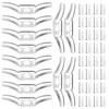 Ouligay 12 Pcs Blind Cord Holder Clear Cord Cleat Plastic