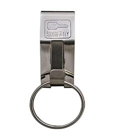 Lucky Line "The Original" Secure-A-Key - SLIP ON - Heavy Duty Belt Key Clip Stainless Steel 1 Per Pack (4051)