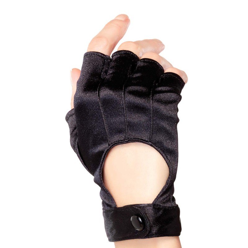Leg Avenue Fingerless Motercycle Gloves & armwarmers black