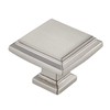 YCSJ Square Knobs - 10 Pack / 1.3 Inch, /Brushed