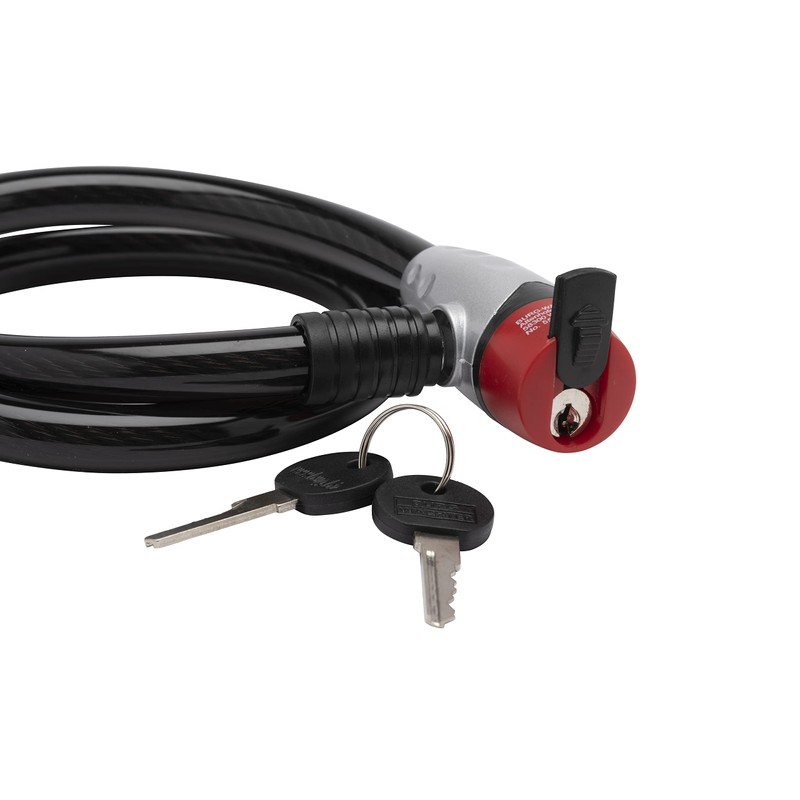 Burg-Wächter 15mm Bike Cable Lock - 80cm, Black