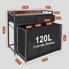 Rolling Laundry Sorter with wheels, Laundry Hamper 3 Section with