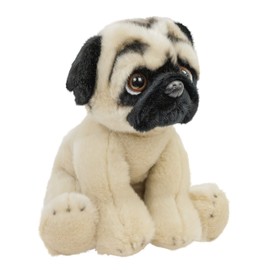 Teddys Rothenburg Cuddly Toy Pug 30 cm Sitting Dog Plush Dog