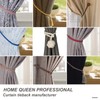 Home Queen Leather Curtain Tie Backs, Outdoor Drape Holder Holdbacks