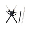 40" Twin Ninja Samurai Sword Set w/Over The Back Harness
