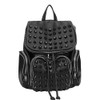Downupdown ​Studded Backpacks for Women and Men Leather Flap Rivet