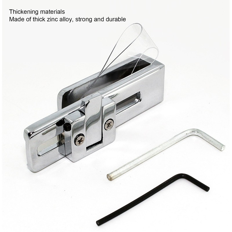 UShaped Glass Door Lock Latch Lock Hower Room Sliding Gate