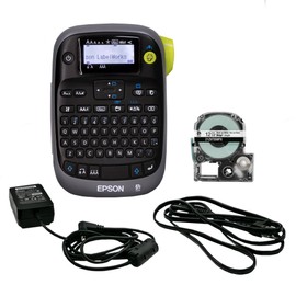 LABELWORKS Epson LW-PX300ADPT Industrial Label Maker for Office with Adapter – Sticker Labels, Magnetic Label Compatible, Only Uses 203 and 205 Shrink Tubes, Label Printer & Adapter