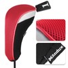 Andux Golf 460cc Drivers Club Head Covers Short Neck Red