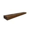 Joel's Antiques, 3" x 7" Rustic/Contemporary, Mountable Floating Mantel Shelf (Medium Brown, 42")