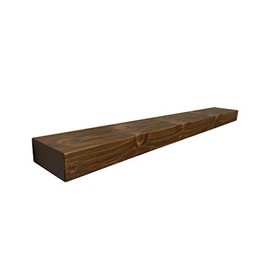 Joel's Antiques, 3" x 7" Rustic/Contemporary, Mountable Floating Mantel Shelf (Medium Brown, 42")