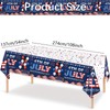 MYSXN 4th of July Tablecloth,PE Table Cover for Independence Day,54x108