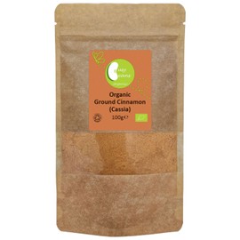 Organic Cinnamon Ground (Cassia) - Certified Organic - by Busy Beans Organic (100g)