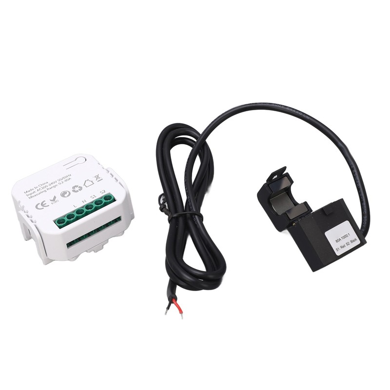 WiFi Energy Monitor Single Phase Smart Electricity Meter with Clamp