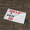 eMagTech 5pcs Cash & Card Payments Accepted Waterproof Single-Sided Stickers