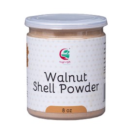 Ground Walnut Shells/Walnut Shell Powder 8oz | Great for Face Scrub | Natural Exfoliant for Soap Making | by Yogi's Gift ®