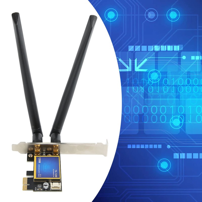 Vikye Dual Band 1200Mbps PCIE WiFi Card with Bluetooth 4.0,