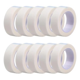 Cinta Micropore Extensiones De Pestañas 1x1 Sin Pelusa 10 Pz
