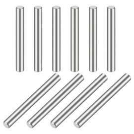 sourcing map Pack of 10 Cylinder Pins 4 x 45 mm (approx. 5/32 Inch) Dowel Pin 304 Stainless Steel Wood Bunk Bed Dowel Pins Shelf Pegs Support Shelves