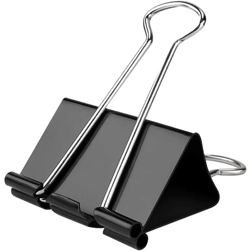1pc Size 60mm Double Clips Extra Large Metal Black