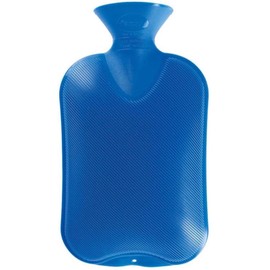 Fashy Hot Water Bottle Double Bladed Blue, 2 Litres, Pack of 1