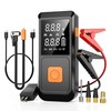 Portable Car Battery Jump Starter with Air Compressor, 4000A 12V