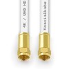 Sterndiscount 25 m SAT Cable 135 dB Ultra HD 4K