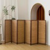 Pawlabay 6 Panel Short Panel Divider Screen,3.95 FT Tall Bamboo
