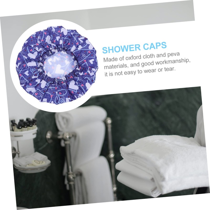 TOVINANNA 2 Pcs Men's Shower Cap for Bath Hair Beauty