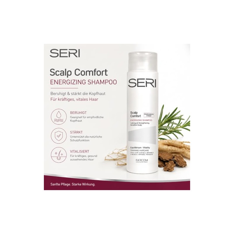 Farcom SERI Scalp Comfort Shampoo suitable for hair loss cases