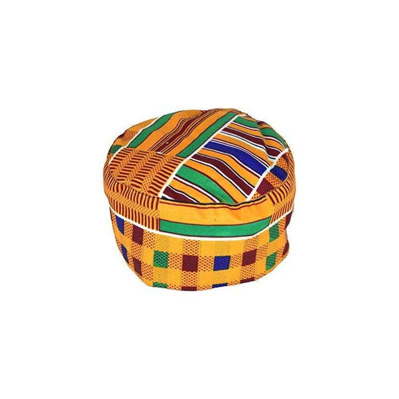Omaqa Elastic Kente Kufi Hat #1