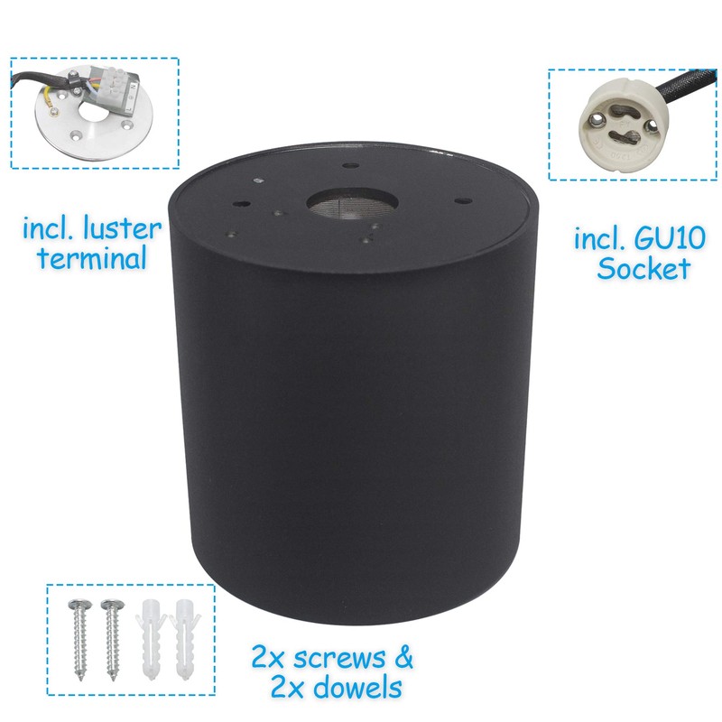 KYOTECH LED Surface-Mounted Spotlight Swivelling Diameter 80 x 84 mm
