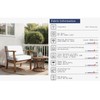 All Smiles White Outdoor Deep Seat Cushion Covers 28x28 Set